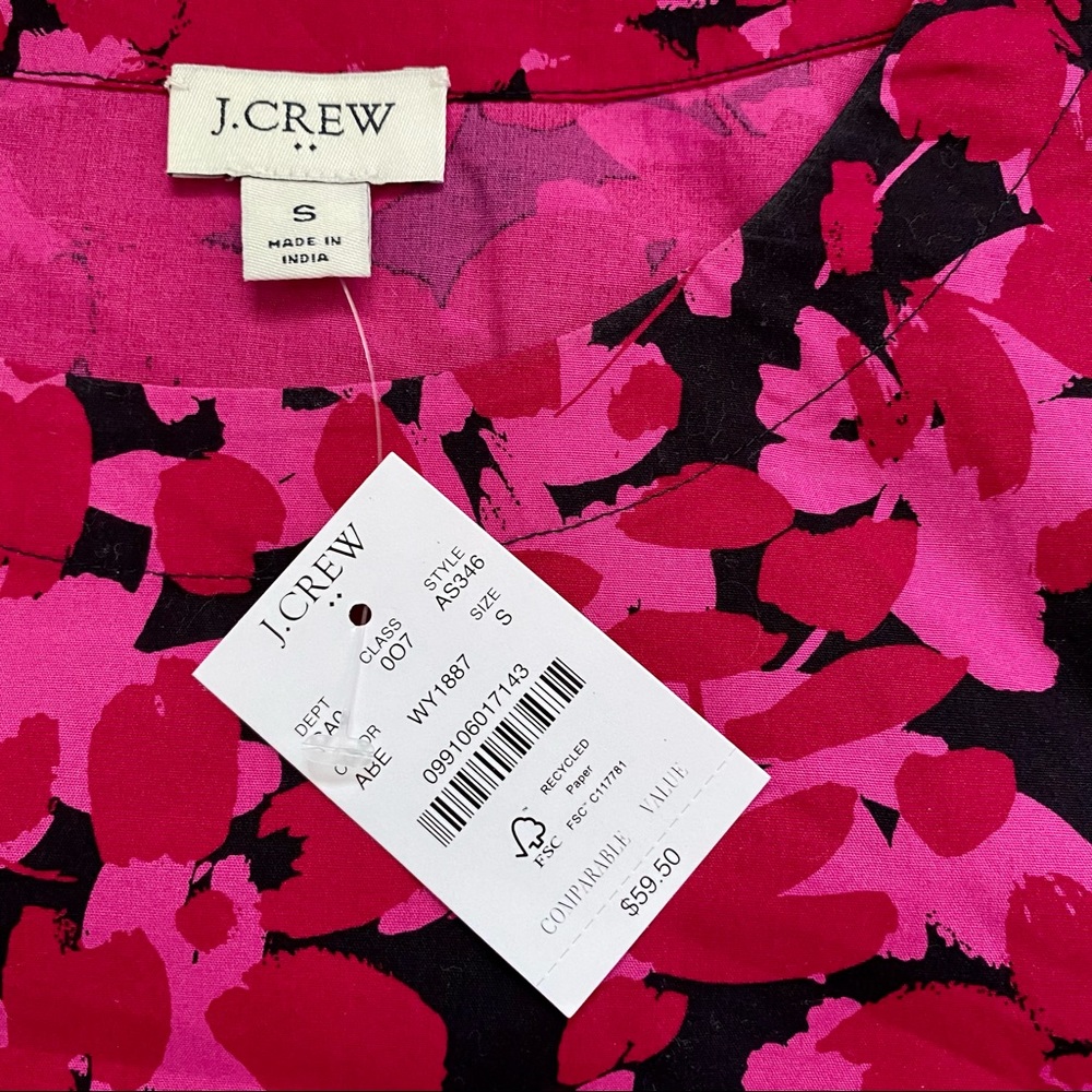 NWT J. Crew puff sleeve top - Picture 8 of 15